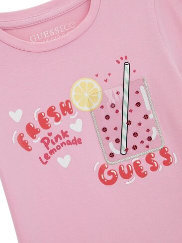 تي شيرت بأكمام قصيرة صديق للبيئة من GUESS للفتيات in Kuwait