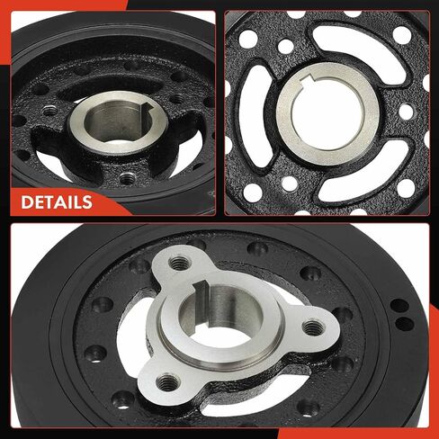 بكرة موازن متناسق للمحرك A-Premium متوافقة مع Ford F-100، F-150، F-250، F-350، F-500، Mustang، Custom، Country Sedan، Fairlane، Galaxie، Ranch Wagon & Mercury Brougham، Caliente، Capri in Saudi Arabia