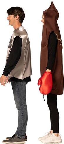 أزياء الراستا إمبوستا المضحكة الجديدة للهالوين، مجموعة أزياء Sh!t Hits the Fan Couples، للنساء والرجال، مقاس واحد للبالغين in Kuwait