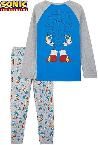 Sonic The Hedgehog Clothing Set for Boys Knuckles Shadow Tails 2 Pcs Lounge Set in Saudi Arabia