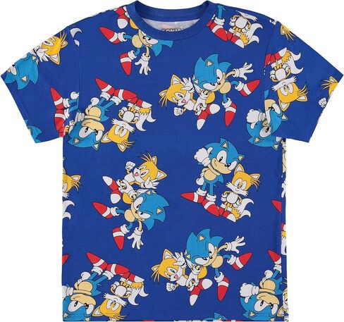تي شيرت SEGA Sonic The Hedgehog الرجالي - أسرع شيء على قيد الحياة - The Blur Blur - تي شيرت رسمي مطبوع بالكامل in Saudi Arabia