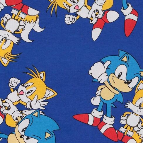 تي شيرت SEGA Sonic The Hedgehog الرجالي - أسرع شيء على قيد الحياة - The Blur Blur - تي شيرت رسمي مطبوع بالكامل in Saudi Arabia