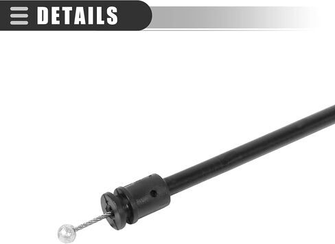 Motoforti Car Hood Release Cable, Engine Center Hood Release Wire, for BMW 3series 2004-2011, 51237184432, Rubber Metal, Black in Saudi Arabia