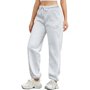 Women Sweatpants Baggy Lounge Pants Fleece Lined Sweat Pant Workout Active Joggers with Pockets Fall Clothes 2025 in Saudi Arabia