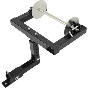 Hitch Mount Barbed Wire Unroller w/2" Receiver Hitch Trucks/ATV Bolt On Black+Silvery Wire Spreader Steel Powder Coated+Galvanized in Kuwait