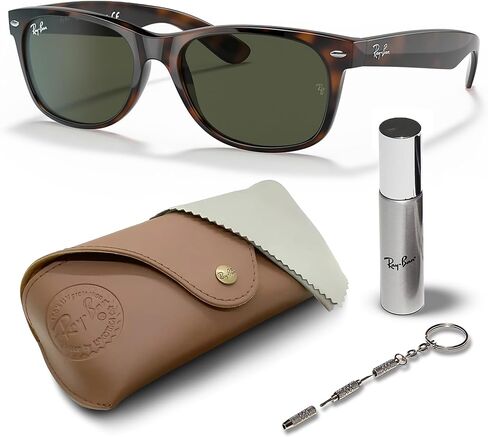 نظارات شمسية Ray-Ban RB2132 NEW WAYFARER CLASSIC مربعة الشكل للرجال والنساء مع مجموعة نظارات RAYBAN الرسمية in Saudi Arabia