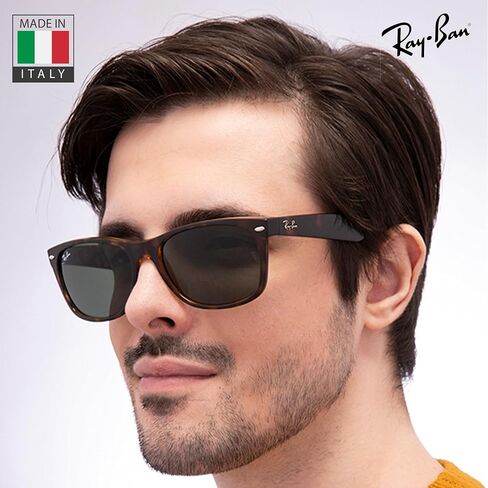 نظارات شمسية Ray-Ban RB2132 NEW WAYFARER CLASSIC مربعة الشكل للرجال والنساء مع مجموعة نظارات RAYBAN الرسمية in Saudi Arabia