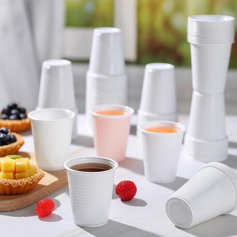 1000 Pcs 5 OZ/150 Ml Disposable Party Plastic Cups Assorted Colors Plastic Drinking Cups for Tasting, Parties, Picnic, BBQ, Wedding 10 Colors in Saudi Arabia