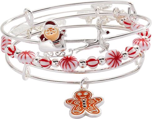Alex and Ani Christmas Bangles, Set of 3 in Saudi Arabia