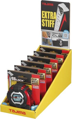 TAJIMA GS-Lock Tape Measure - 16ft x 1in Tape Measure with Compatible Clip & Hook - GS-C16BW in Kuwait