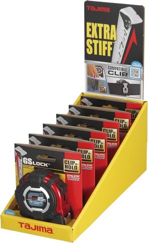 TAJIMA GS-Lock Tape Measure - 16ft x 1in Tape Measure with Compatible Clip & Hook - GS-C16BW in Kuwait