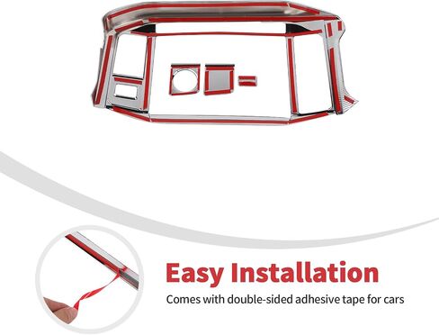 Linskip Dash Board Information Screen Trim Compatible with Ford F150 2021 2022 2023 2024 2025+, Air Vent Covers for 21+ F150 Interior Accessories Carbon Fiber Black in Saudi Arabia