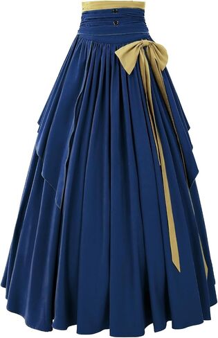 Women's Victorian Vintage Skirt Renaissance Medieval Pirate Peasant Maxi Elastic High Waist Skirts in Kuwait
