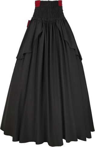 Women's Victorian Vintage Skirt Renaissance Medieval Pirate Peasant Maxi Elastic High Waist Skirts in Kuwait