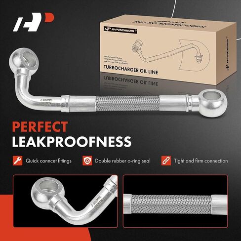 A-Premium Return Turbocharger Coolant Line Compatible with Ram 2500 3500 4500 5500 2011-2012 & Dodge Ram 2500 Ram 3500 2007-2010, Ram 4500 Ram 5500 2008-2010, 6.7L in Saudi Arabia