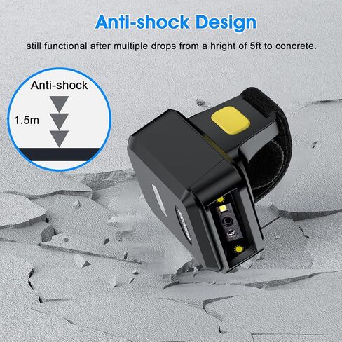Wireless Barcode Scanner with Stand, Compatible with Bluetooth,2.4GHz Wireless & Wired Connection All in one for Computer POS Warehouse Inventory Library in Kuwait