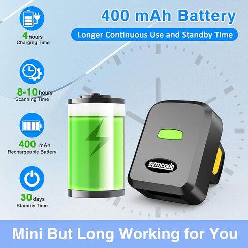 Wireless Barcode Scanner with Stand, Compatible with Bluetooth,2.4GHz Wireless & Wired Connection All in one for Computer POS Warehouse Inventory Library in Kuwait