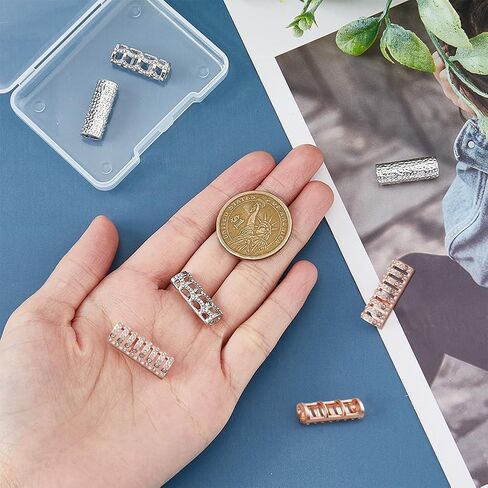 DICOSMETIC 10Pcs Bead Connector for Watch Band Alloy Watchband Connector 22mm Column Watch Band Adapters Watch Belt Trim Accessories for Women Men Watch Making Replacement in Saudi Arabia