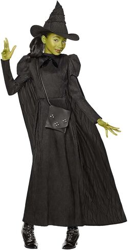 زي Spirit Halloween Wicked Kids Elphaba، مرخص رسميًا in Kuwait