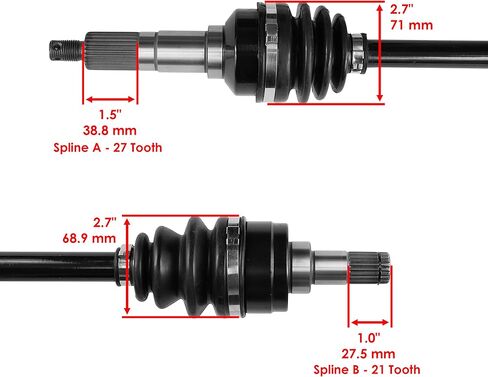 محور مفصل السيرة الذاتية الكامل الأيسر الأمامي من كالتريك متوافق مع Yamaha 4Kd-2510F-01-00، 3Hn-2510J-00-00 in Saudi Arabia
