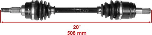 محور السيرة الذاتية الأمامي الأيسر والأيمن من Caltric متوافق مع Honda Trx500Fga Rubicon 500 Gps 2005-2007 in Kuwait