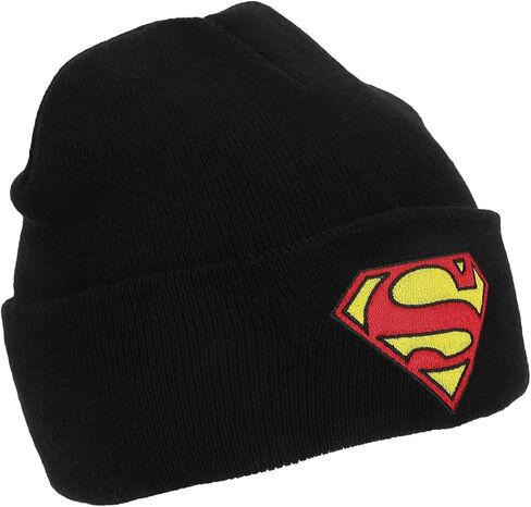 Bioworld Superman Superman Logo Embroidery Acrylic Knit Cuff Beanie in Saudi Arabia