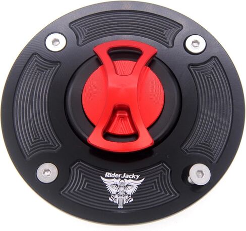 غطاء غطاء خزان الوقود بدون مفتاح لسوزوكي هايابوسا GSXR 1300 1999-2007، SV650/SV650S 1992-2002، GSXR600 1997-2003، GSXR750 1996-2003، GSF1200 Bandit 1200 2001-2004 (أحمر) in Kuwait