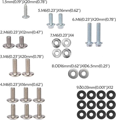 Complete Plastics Fairing Tank Mounting Hardware Bolts Screws for CRF70 CRF70F CRF 70 Dirt Bike Pit Bike Motorcycle 70cc 110cc 125cc 140cc 150cc 160cc Thumpstar Atomik in Saudi Arabia