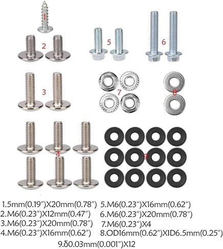 Complete Plastics Fairing Tank Mounting Hardware Bolts Screws for CRF70 CRF70F CRF 70 Dirt Bike Pit Bike Motorcycle 70cc 110cc 125cc 140cc 150cc 160cc Thumpstar Atomik in Saudi Arabia