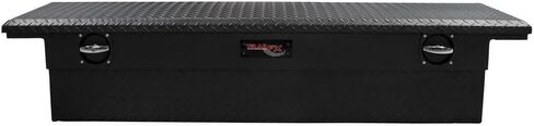 120693C Tool Box Fits 1987-2025 Ford F-150 Low Profile Crossover Tool Box Single Lid Diamond Tread Matte Black Aluminum 69 Inch Wide 8.4 Cubic Foot T-Handle in Saudi Arabia