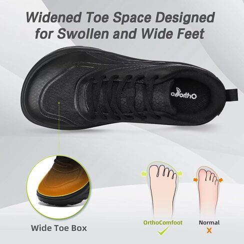Women's Orthopedic Diabetic Wide Running Shoes: Comfortable Casual Arch Support Plantar Fasciitis Sports Sneakers in Saudi Arabia