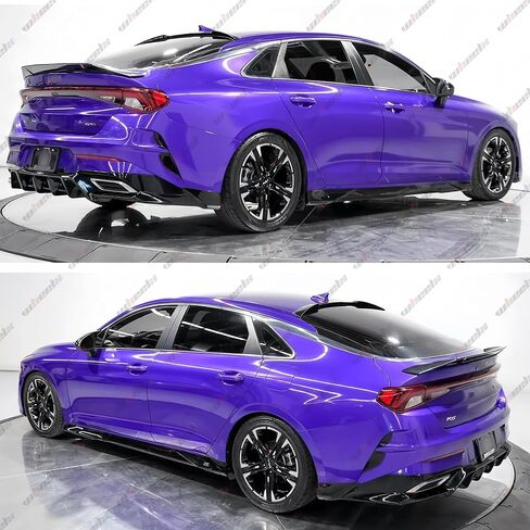 جناح خلفي للصندوق متوافق مع 2021-2024 KIA K5 LX LXS EX، R Style Duckbill Spoiler يناسب 21-24، غطاء جناح خلفي عالي الركلة (أسود لامع) in Saudi Arabia