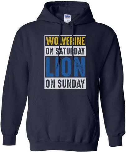 Wolverine and Lion Hoodie Sweatshirt Unisex in Saudi Arabia