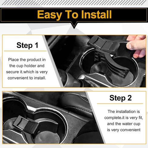 Cup Dunviku Holder Insert Divider Automotive Cup Holders Car Insert Accessories for Automatic Transmission Only 55618-0E200-C0 Compatible with Toyota Highlander 2014-2021 in Saudi Arabia