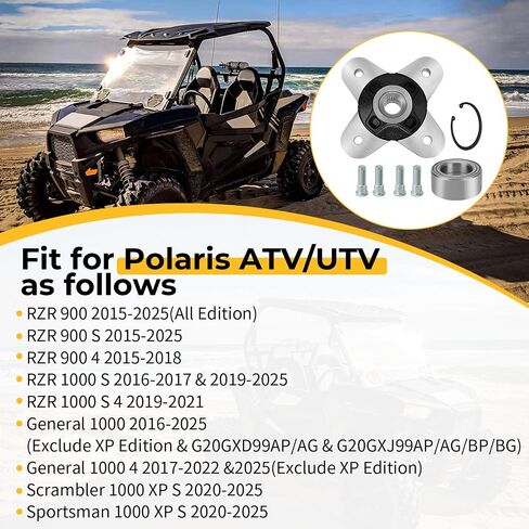 M MATI محور العجلة الأمامية/الخلفية ومجموعة المحمل لـ Polaris RZR 900 1000 General 1000 2015-2025 Sportsman Scrambler 1000 XP S 2020-2025 7519753 5141366-458 5142019-458 5139177-458 5139978-458 5143633-458 in Saudi Arabia