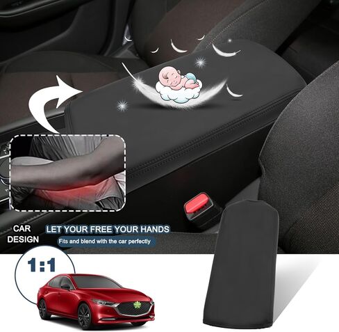 Ruiya Armrest Cover for 2023 Chevy Colorado 2024 Center Console Cover Chevy Colorado 2023+ Accessories Thicken Soft Comfy Auto Armrest Cover Compatible with 2023 2024 Chevy Colorado in Kuwait