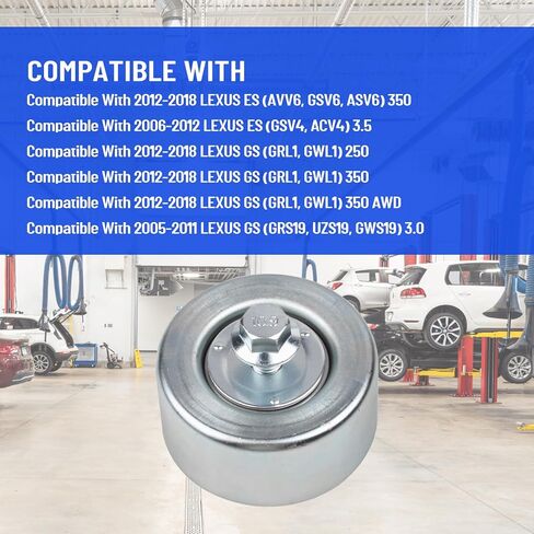 16620-31031 بكرة شد حزام المحرك متوافقة مع Toyota FJ Cruiser Highlander RAV4 III Sienna Venza & Lexus GS300 GS350 IS250 IS300 IS350 RC300 RC350 يستبدل # 16620-31020،16620-31021 in Kuwait