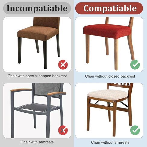4 Pack Plastic Chair Covers for Dining Room,18 x 17 x 6 Inches Clear PVC Kitchen Chair Seat Protectors, Dustproof Kitchen Chair Covers (17" D x 18" W x 6" H) in Saudi Arabia