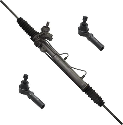 Detroit Axle - Steering Rack & Pinion Kit for 2001-2010 Chrysler PT Cruiser, 2000-2005 Dodge Neon, Complete Power Steering Rack & Pinion Assembly + 2 Outer Tie Rod Ends 2002 2003 2004 Replacement in Saudi Arabia