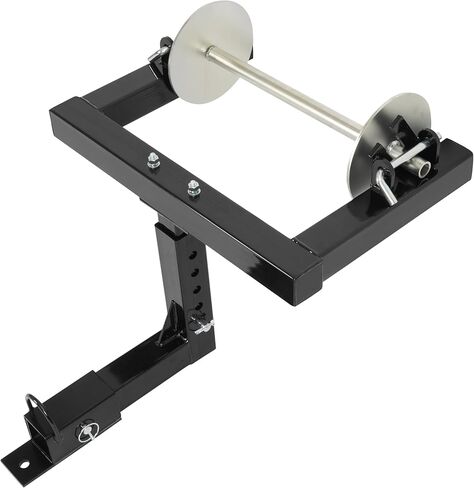 Hitch Mount Barbed Wire Unroller w/2" Receiver Hitch Trucks/ATV Bolt On Black+Silvery Wire Spreader Steel Powder Coated+Galvanized in Saudi Arabia