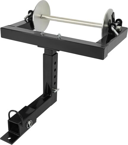 Hitch Mount Barbed Wire Unroller w/2" Receiver Hitch Trucks/ATV Bolt On Black+Silvery Wire Spreader Steel Powder Coated+Galvanized in Saudi Arabia