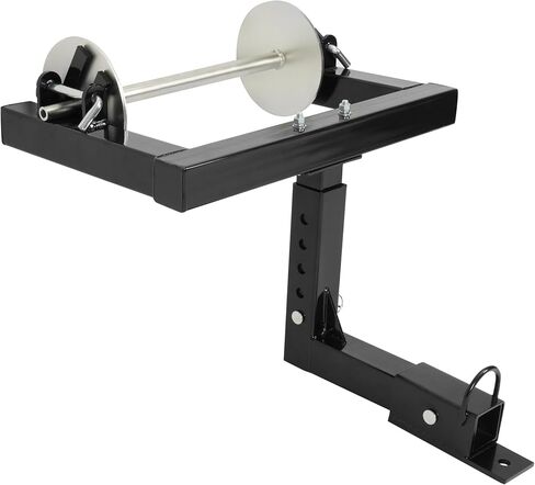 Hitch Mount Barbed Wire Unroller w/2" Receiver Hitch Trucks/ATV Bolt On Black+Silvery Wire Spreader Steel Powder Coated+Galvanized in Saudi Arabia