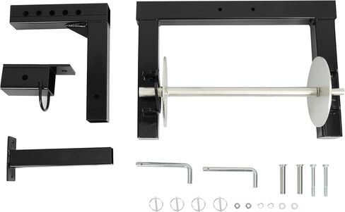 Hitch Mount Barbed Wire Unroller w/2" Receiver Hitch Trucks/ATV Bolt On Black+Silvery Wire Spreader Steel Powder Coated+Galvanized in Saudi Arabia