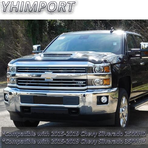 Chrome Grill fits 2015 16 17 18 19 Chevy Silverado 2500HD 3500HD Lower Bumper Grille Insert Solid Aluminum Polished (Polished 1pc) in Saudi Arabia