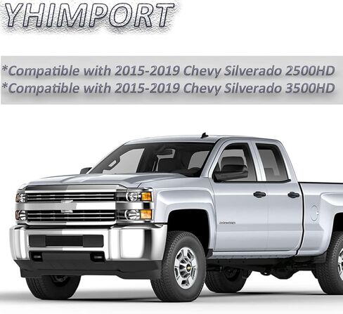 Chrome Grill fits 2015 16 17 18 19 Chevy Silverado 2500HD 3500HD Lower Bumper Grille Insert Solid Aluminum Polished (Polished 1pc) in Saudi Arabia