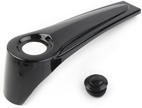 FSFY Motorcycle Smooth Dash Fuel Console Gas Tank Cap Covers Bright Black for Harley Electra Glide Ultra Street Road Glide 1986-2007 in Saudi Arabia