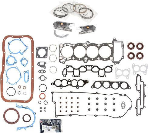MA-4216958296-4 مجموعة حشية كاملة حلقات محامل متوافقة مع/لـ 95-99 نيسان 200SX سنترا 1.6 DOHC GA16DE in Saudi Arabia
