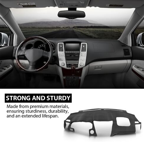 G-PLUS Molded Dash Cover Compatible with RX330 2004-2006/ RX350 2007-2009/ RX400h 2006-2008 Black Plastic in Saudi Arabia