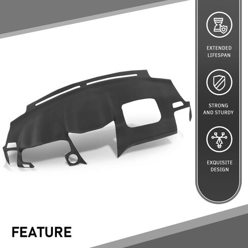 G-PLUS Molded Dash Cover Compatible with RX330 2004-2006/ RX350 2007-2009/ RX400h 2006-2008 Black Plastic in Saudi Arabia