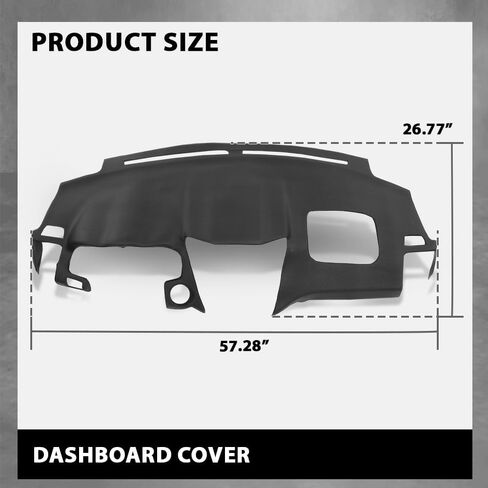 G-PLUS Molded Dash Cover Compatible with RX330 2004-2006/ RX350 2007-2009/ RX400h 2006-2008 Black Plastic in Saudi Arabia
